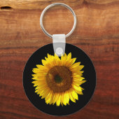 Zonnebloemsleutelring Sleutelhanger (Voorkant)