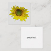 zonnebloemsolo 2,5 x 2,5-inch behuizing Kaart (Voorkant / Achterkant)