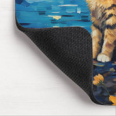 Zonnebloemsonate met een  kattenmuze: An Homag Muismat (Hoek)