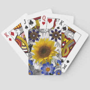 Zonnebloemspeelkaart Dek Pokerkaarten
