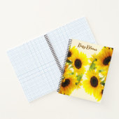 zonnebloemspiraal notitieboek (Binnen)