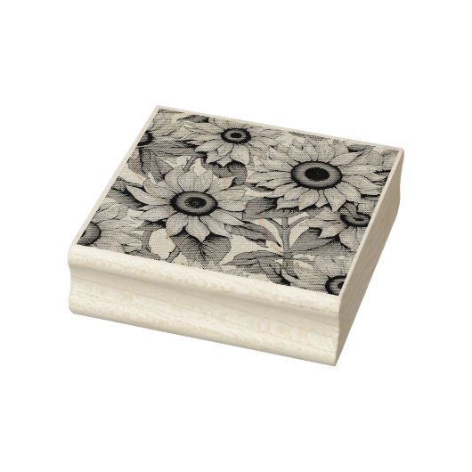 Zonnebloemstempel Rubberstempel (Stempel)