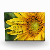 Zonnebloemsterkte Fotoblokken (Voorkant)