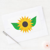 Zonnebloemsticker Rechthoekige Sticker (Envelop)