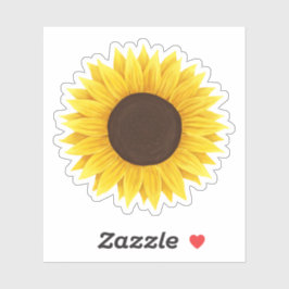 Zonnebloemsticker Sticker