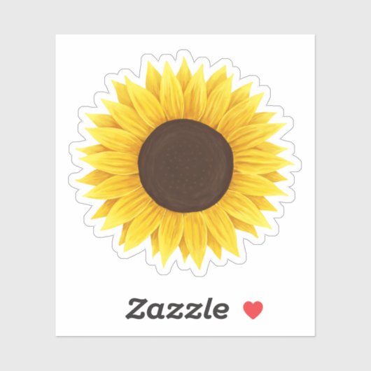 Zonnebloemsticker Sticker (Vel)
