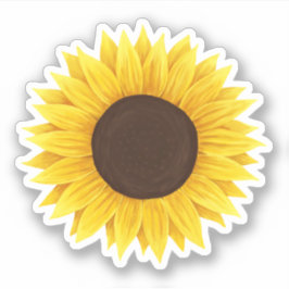Zonnebloemsticker Sticker