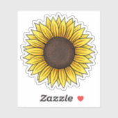 Zonnebloemsticker Sticker (Vel)