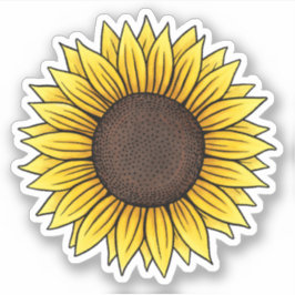 Zonnebloemsticker Sticker