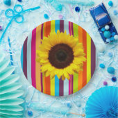 Zonnebloemstrippapier, Borden Papieren Bordje (Feest)