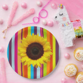 Zonnebloemstrippapier, Borden Papieren Bordje (Feest)