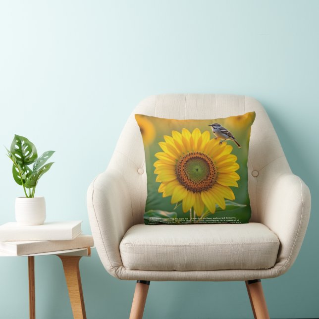 Zonnebloemsymboliek Kussen (Stoel)