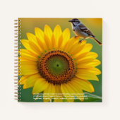Zonnebloemsymboliek Notitieboek (Voorkant)