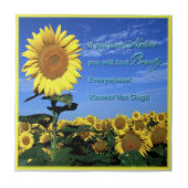 Zonnebloemtegel Tegeltje (Voorkant)