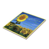 Zonnebloemtegel Tegeltje (Zijkant)