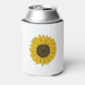 Zonnebloemtekening Blikjeskoeler (Blikje Achterkant)