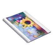 Zonnebloemtelefoon Notitieboek (Rechterzijde)