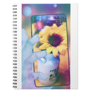 Zonnebloemtelefoon Notitieboek