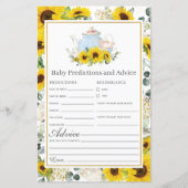 Zonnebloemthee partijenvoorspellingen en advies ov (Voorkant)