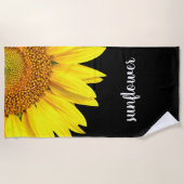 Zonnebloemthema Helderheid handdoeken (Voorkant)