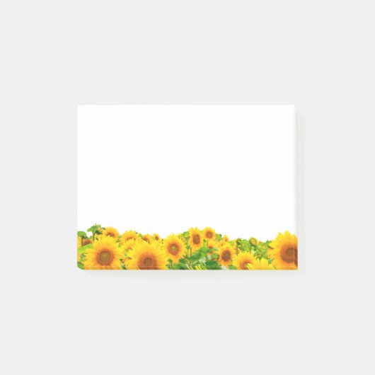Zonnebloemthema Natuur Post-it® Notes (Voorkant)