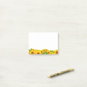 Zonnebloemthema Natuur Post-it® Notes (Op bureau)