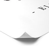 Zonnebloemthema Welkom bij ons Poster voor bruilof (Hoek)