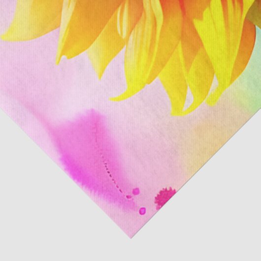 Zonnebloemtissuepapier - Extra groot voor Decoupag Tissuepapier (Detail)