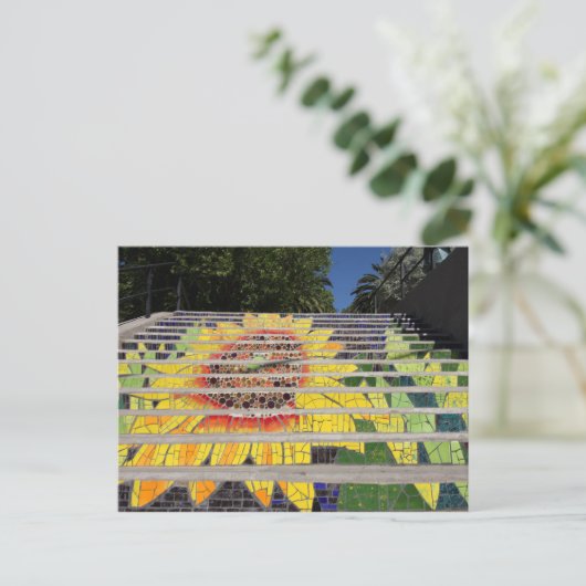 Zonnebloemtrap Briefkaart (Staand voorkant)