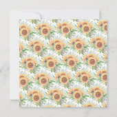 Zonnebloemtuin 16e verjaardag uitnodiging (Achterkant)