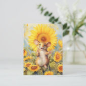 Zonnebloemtuin 6 van 17 briefkaart (Staand voorkant)