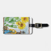 Zonnebloemtuin Bagagelabel (Voorkant horizontaal)