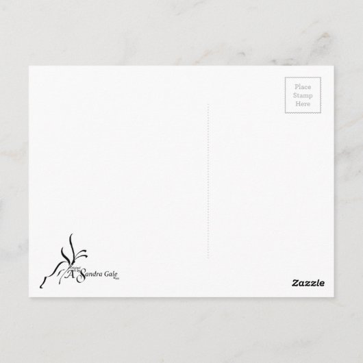 Zonnebloemtuin Briefkaart (Achterkant)