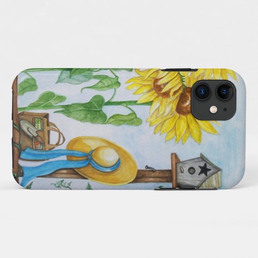 Zonnebloemtuin Case-Mate iPhone Case (Achterkant (horizontaal))