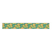 Zonnebloemtuin Grosgrain Lint (Voorkant)