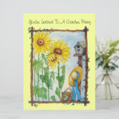 Zonnebloemtuin Kaart (Staand voorkant)