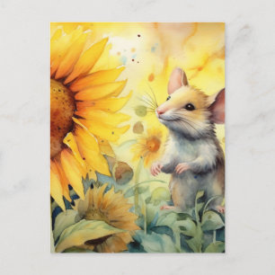 Zonnebloemtuin Muis 8 van 17 Briefkaart