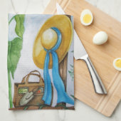 Zonnebloemtuin Theedoek (Quarter Fold)