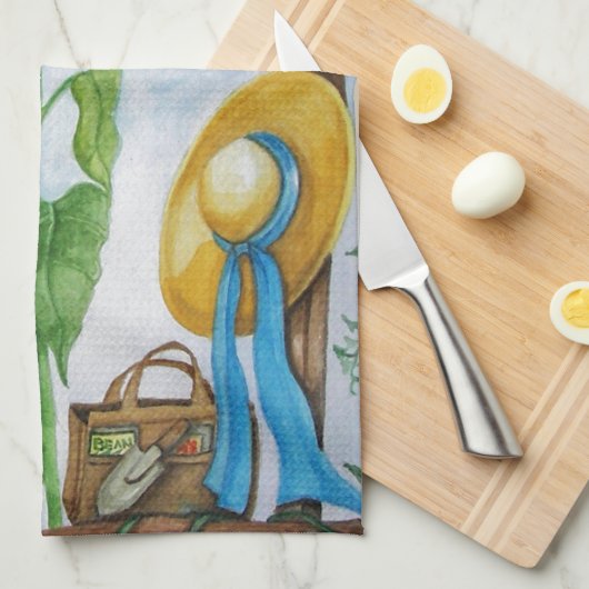 Zonnebloemtuin Theedoek (Quarter Fold)