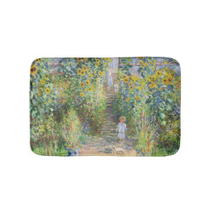 Zonnebloemtuin van Claude Monet in Vétheuil Badmat