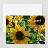 Zonnebloemuitnodiging Kaart (Voorkant / Achterkant)