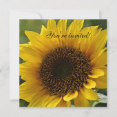Zonnebloemuitnodiging Kaart (Voorkant)