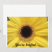 Zonnebloemuitnodiging Kaart (Voorkant / Achterkant)