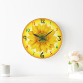 Zonnebloemuurklok Grote Klok (Huis)