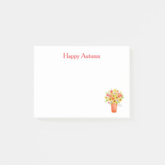 Zonnebloemvaas Gelukige Herfst Post-it® Notes