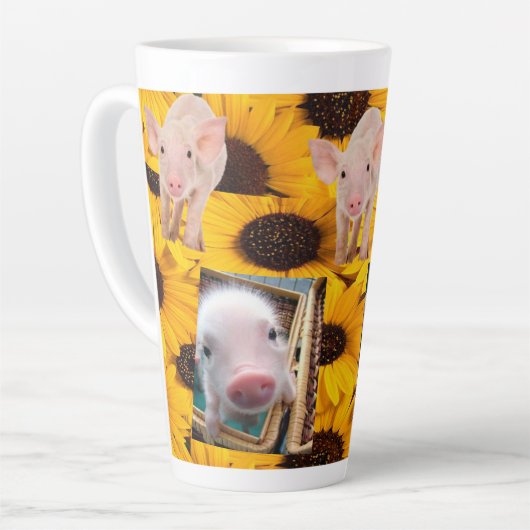 Zonnebloemvarkens Latte Mok (Linkerhoek)