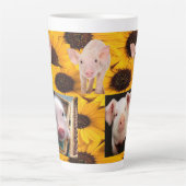 Zonnebloemvarkens Latte Mok (Voorkant)