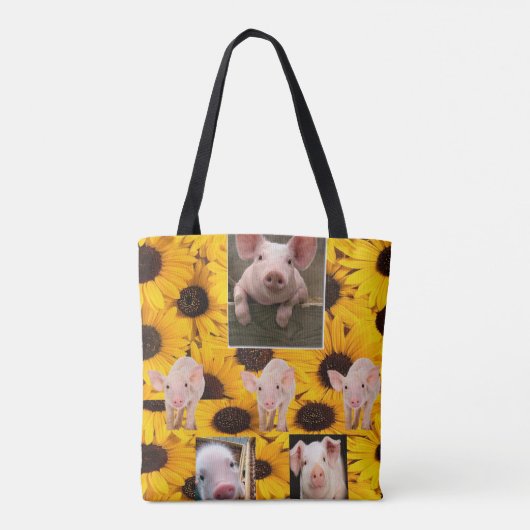 Zonnebloemvarkens Tas (Achterkant)