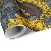 Zonnebloemveld 2 cadeaupapier (Rol Hoek)
