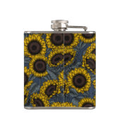 Zonnebloemveld 2 heupfles (Achterkant)